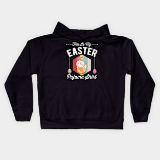 This Is My Easter Pajama Shirt Funny Easter Day Kids Hoodie